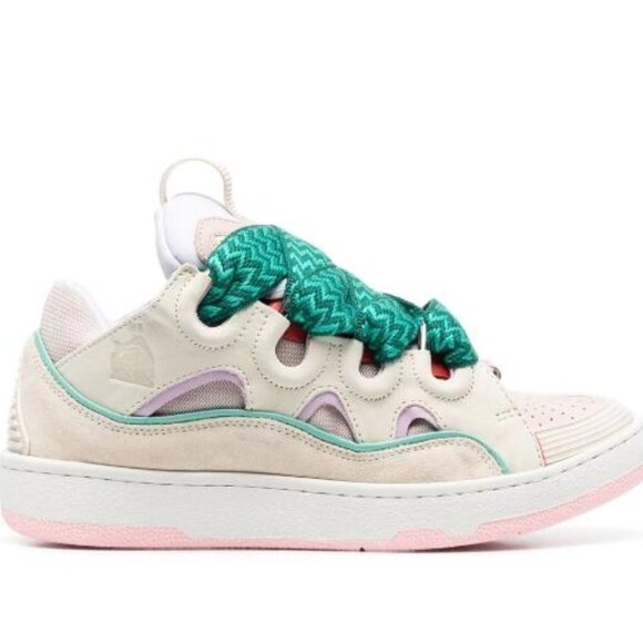 BNWT SS22 LANVIN CURB LACE UP SNEAKERS 40 - Picture 1 of 11